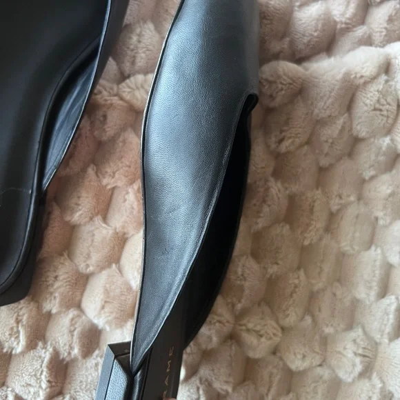 FRAME Black Leather Le Town Mules - Picture 6 of 13